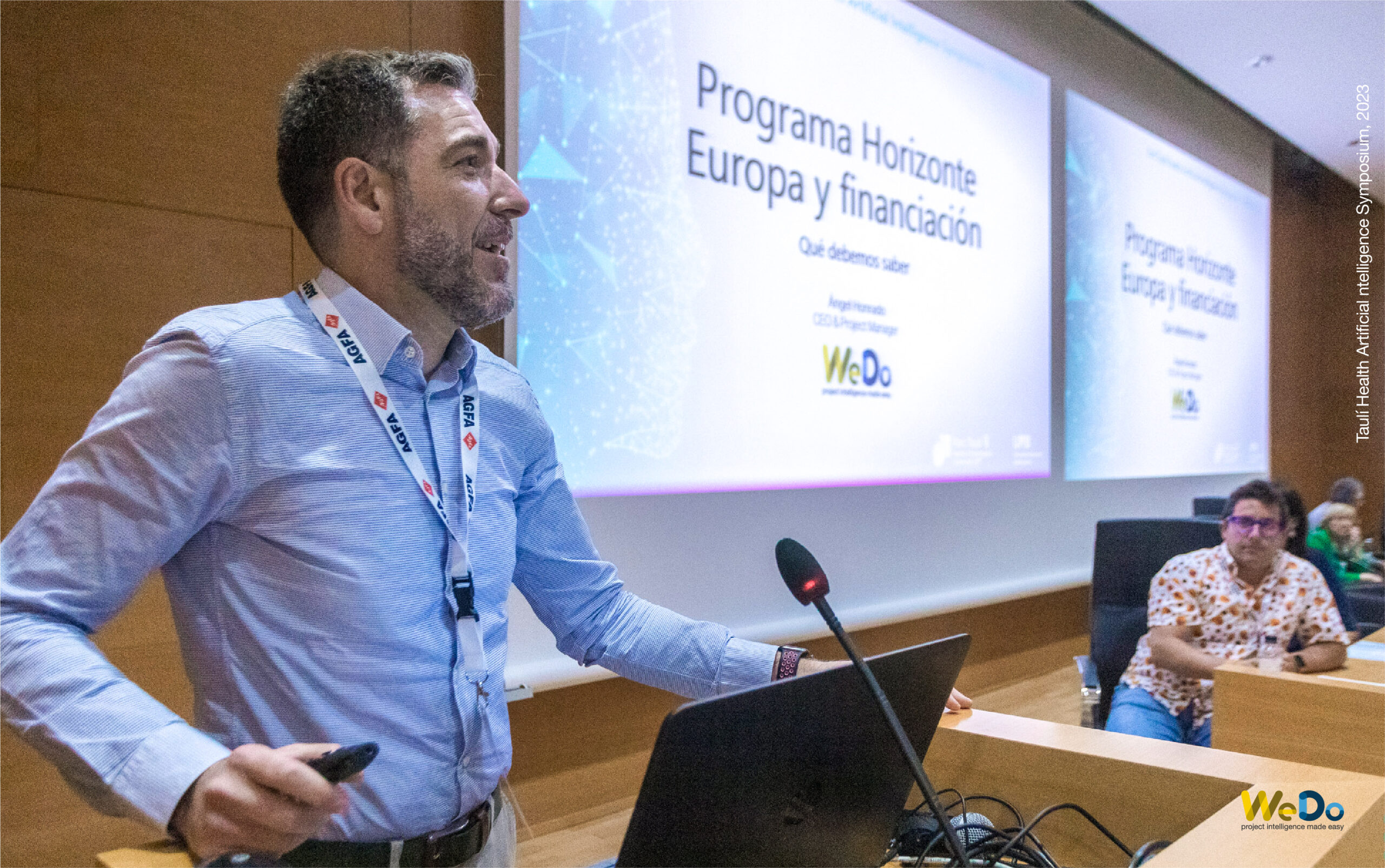 WeDo's CEO, Ángel Honrado, participated for a second year in the Taulí Health Artificial Intelligence Symposium, joining the discussion on AI research: challenges to consider with the session "AI in the context of the Horizon Europe programme. What we need to know".